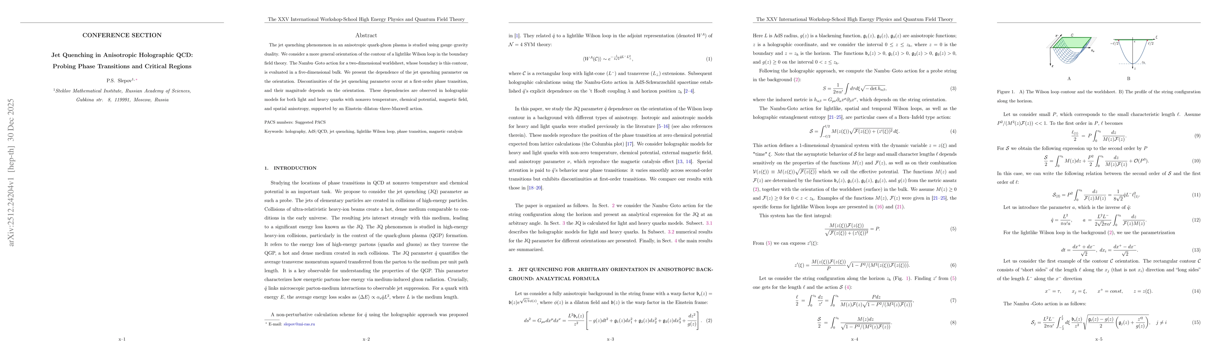 Thumbnail for Jet Quenching in Anisotropic Holographic QCD: Probing Phase Transitions and Critical Regions