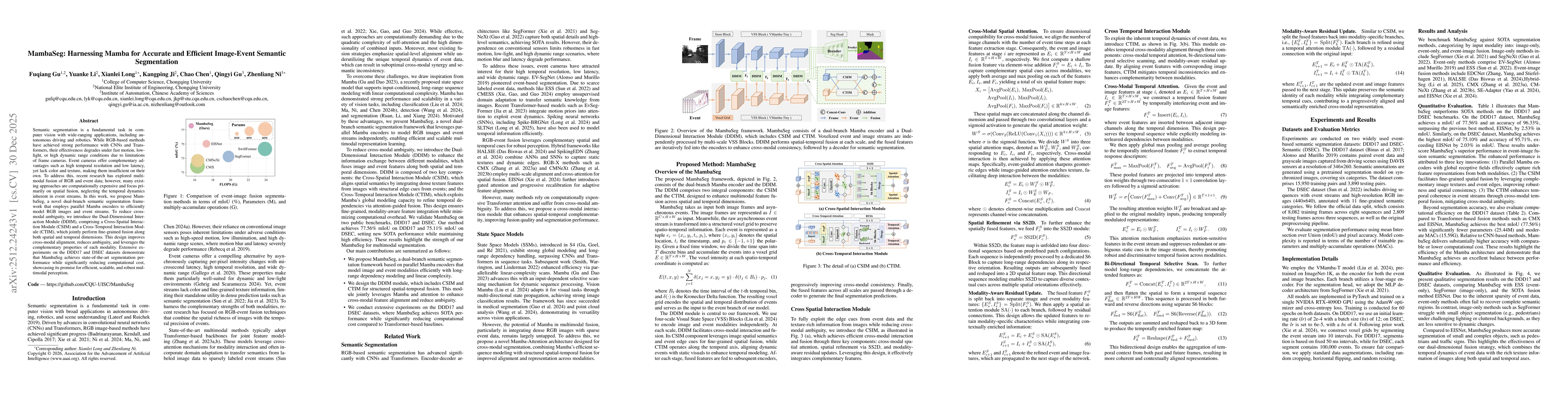 Thumbnail for MambaSeg: Harnessing Mamba for Accurate and Efficient Image-Event Semantic Segmentation