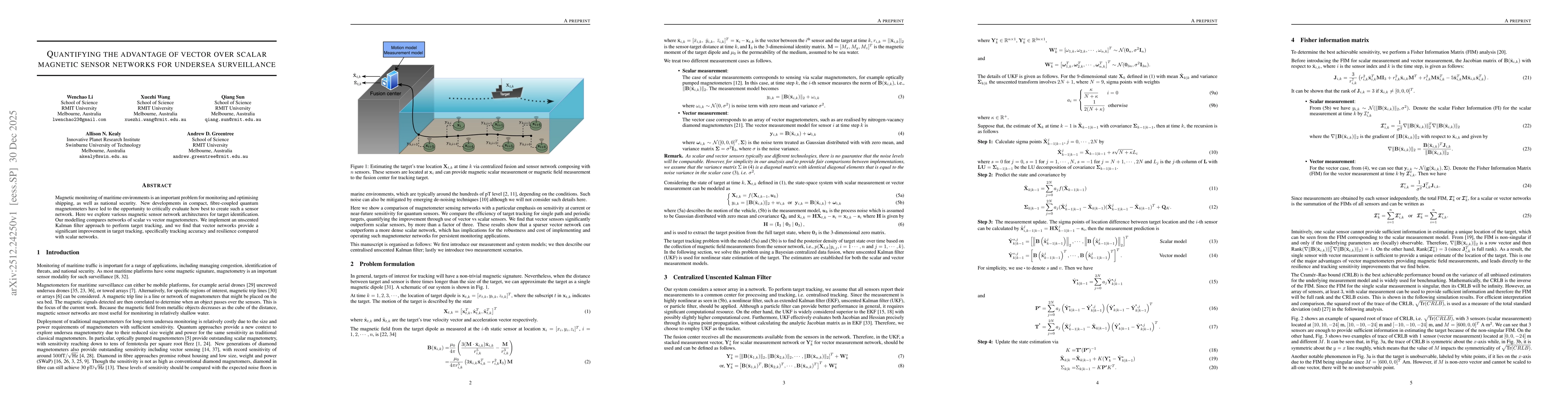 Thumbnail for Quantifying the advantage of vector over scalar magnetic sensor networks for undersea surveillance