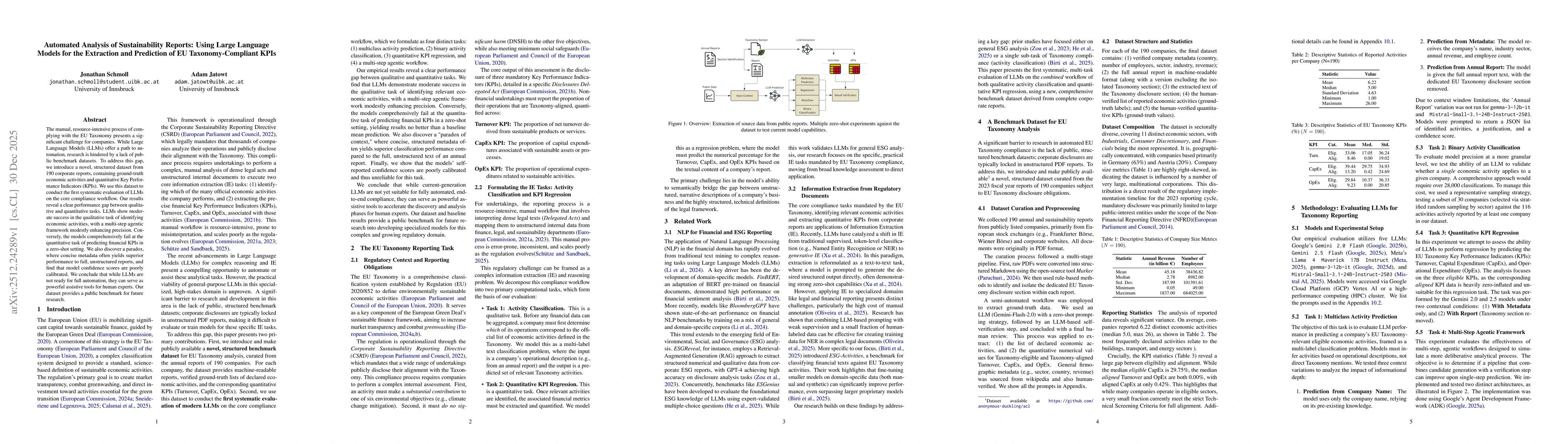 Thumbnail for Automated Analysis of Sustainability Reports: Using Large Language Models for the Extraction and Prediction of EU Taxonomy-Compliant KPIs