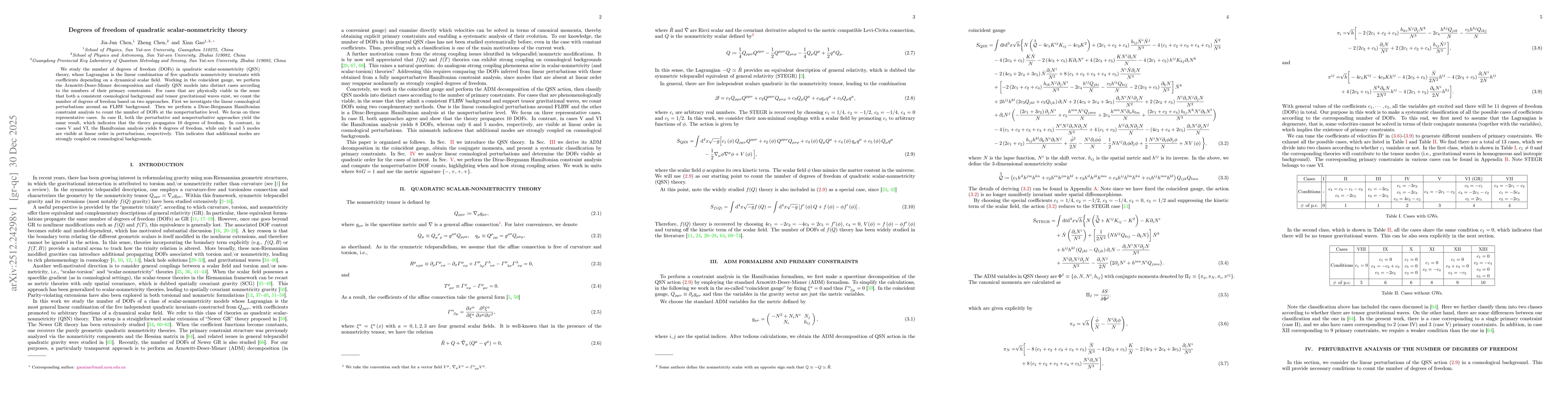 Thumbnail for Degrees of freedom of quadratic scalar-nonmetricity theory