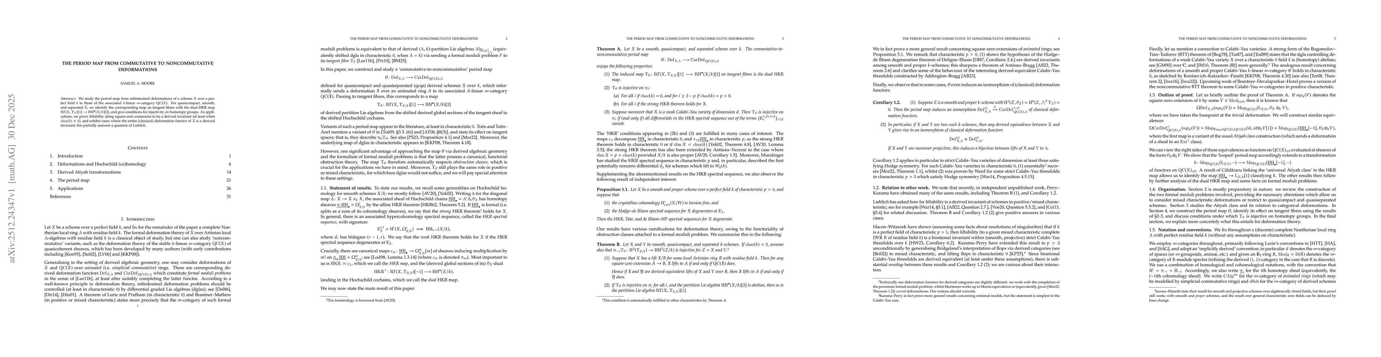 Thumbnail for The period map from commutative to noncommutative deformations