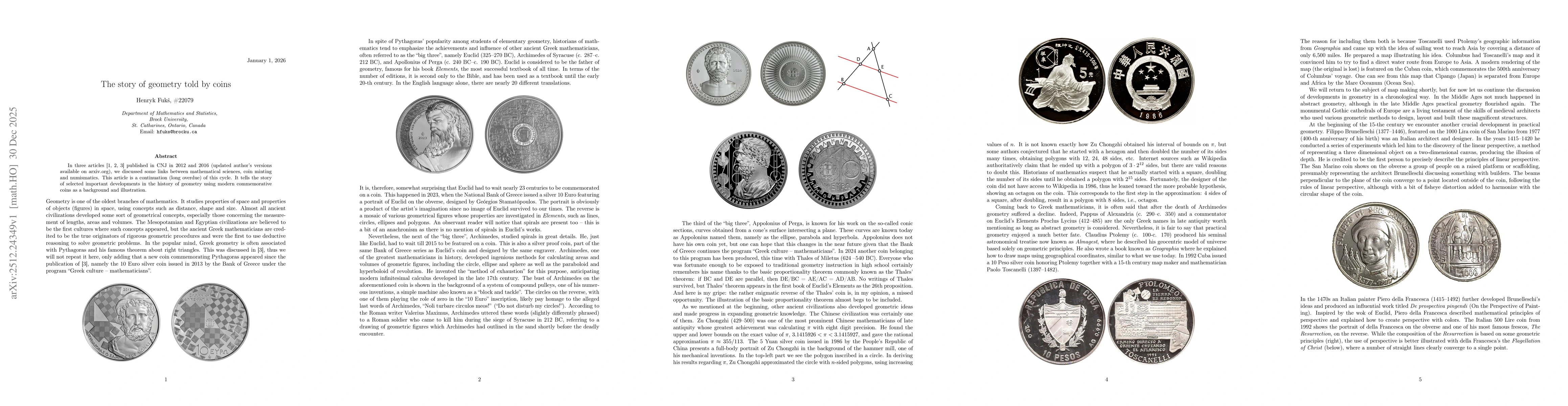 Thumbnail for The story of geometry told by coins
