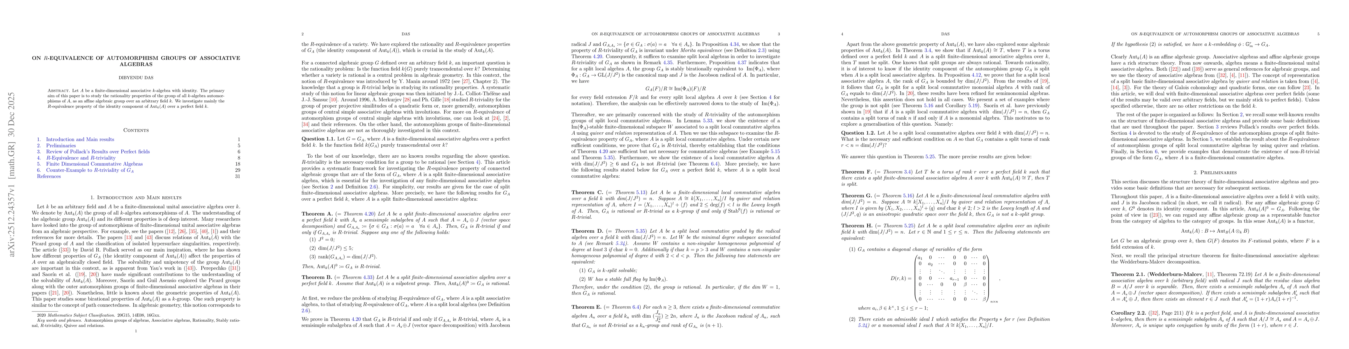 Thumbnail for On $R$-equivalence of Automorphism Groups of Associative Algebras