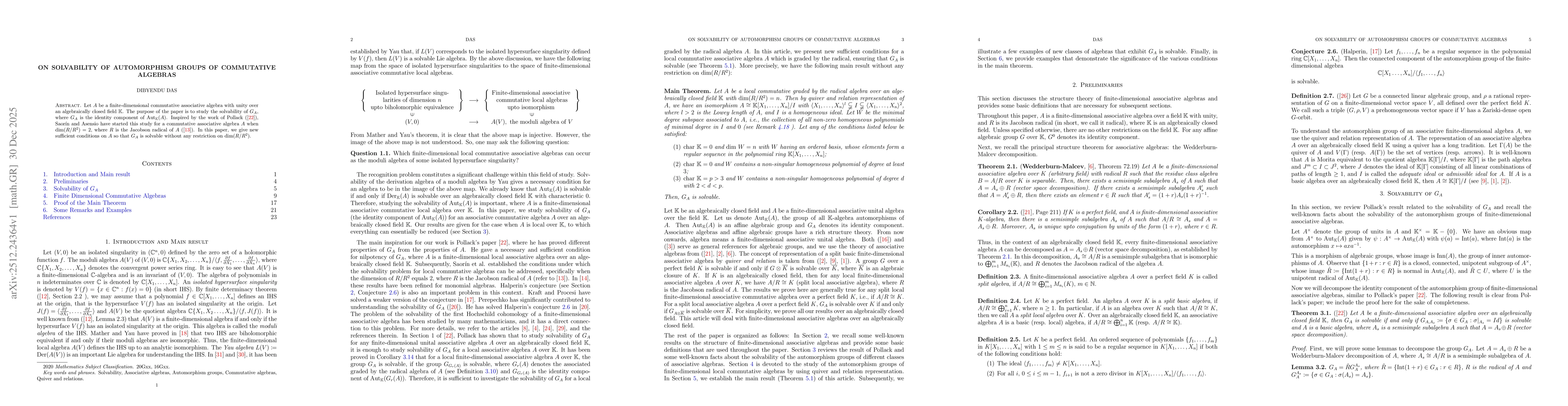Thumbnail for On Solvability of Automorphism Groups of Commutative Algebras