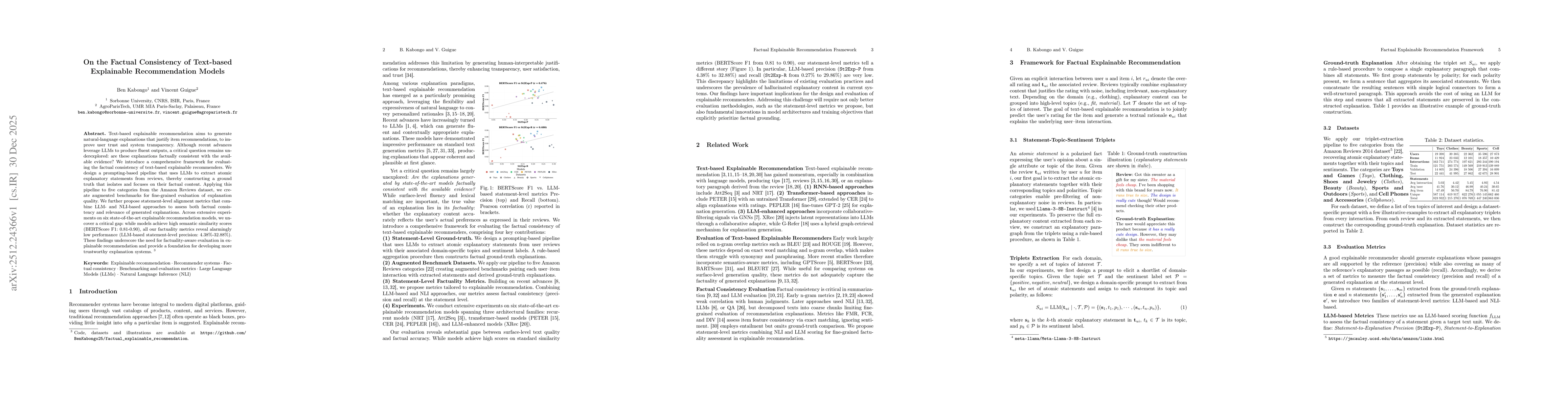 Thumbnail for On the Factual Consistency of Text-based Explainable Recommendation Models