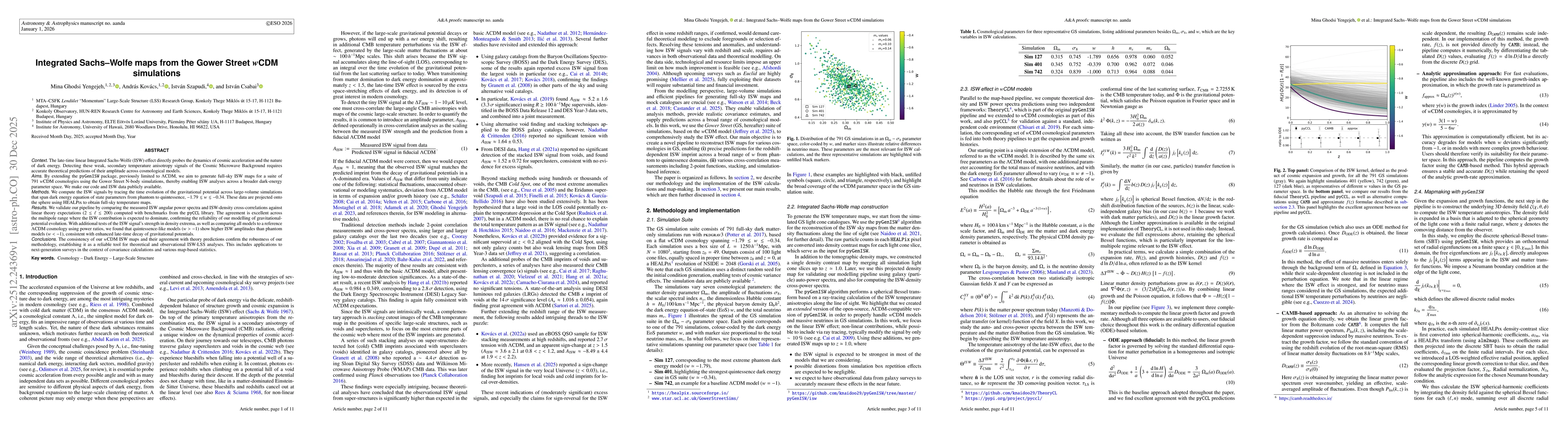 Thumbnail for Integrated Sachs-Wolfe maps from the Gower Street $w$CDM simulations