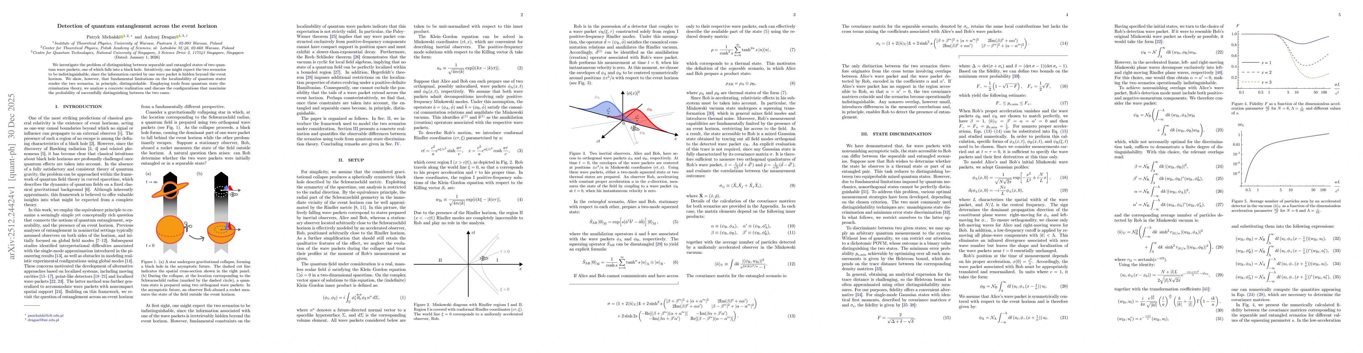 Thumbnail for Detection of quantum entanglement across the event horizon