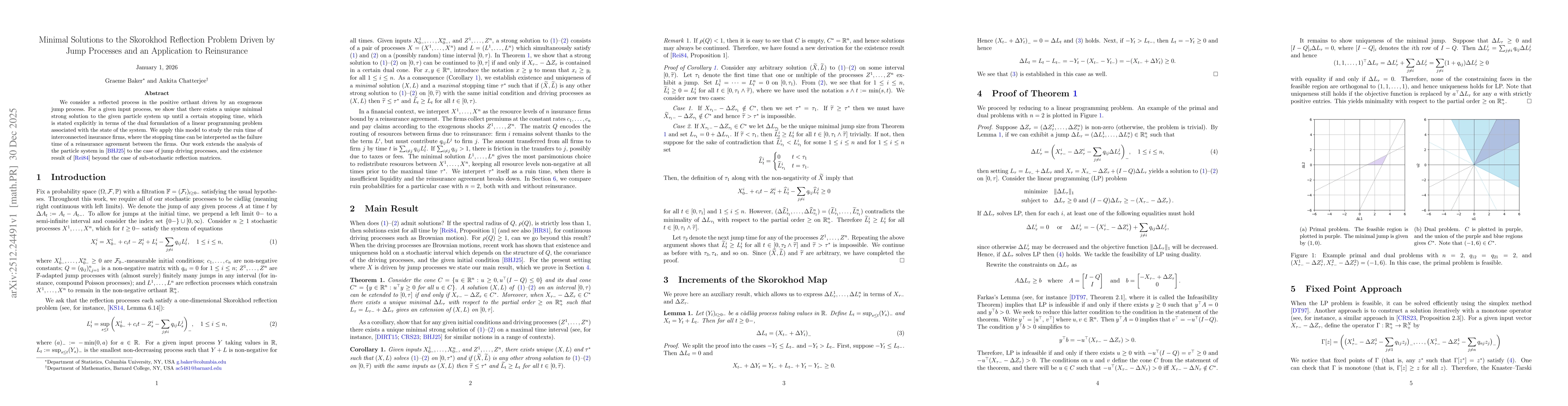 Thumbnail for Minimal Solutions to the Skorokhod Reflection Problem Driven by Jump Processes and an Application to Reinsurance
