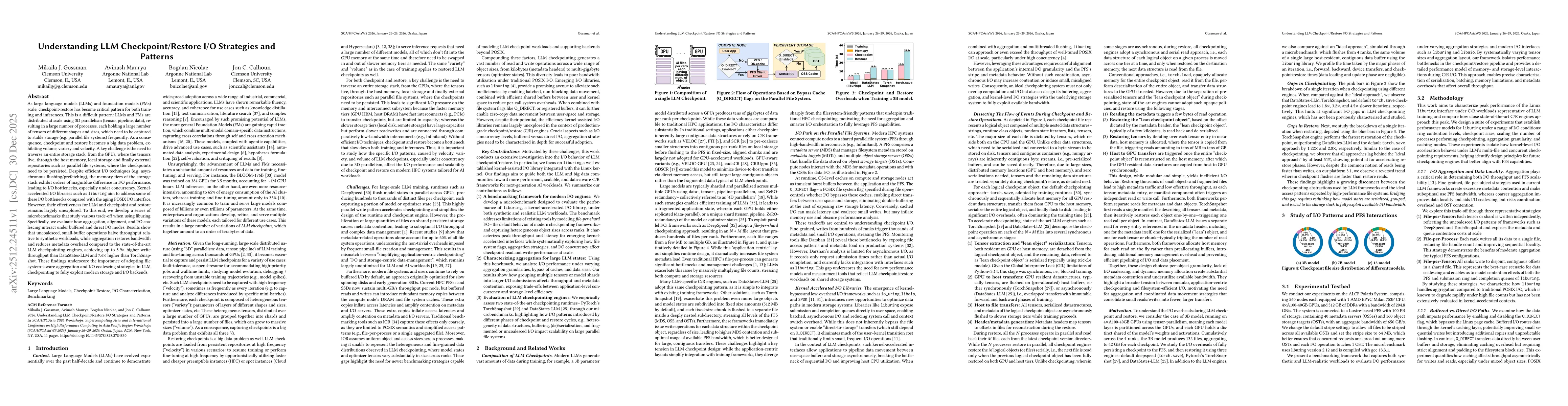 Thumbnail for Understanding LLM Checkpoint/Restore I/O Strategies and Patterns