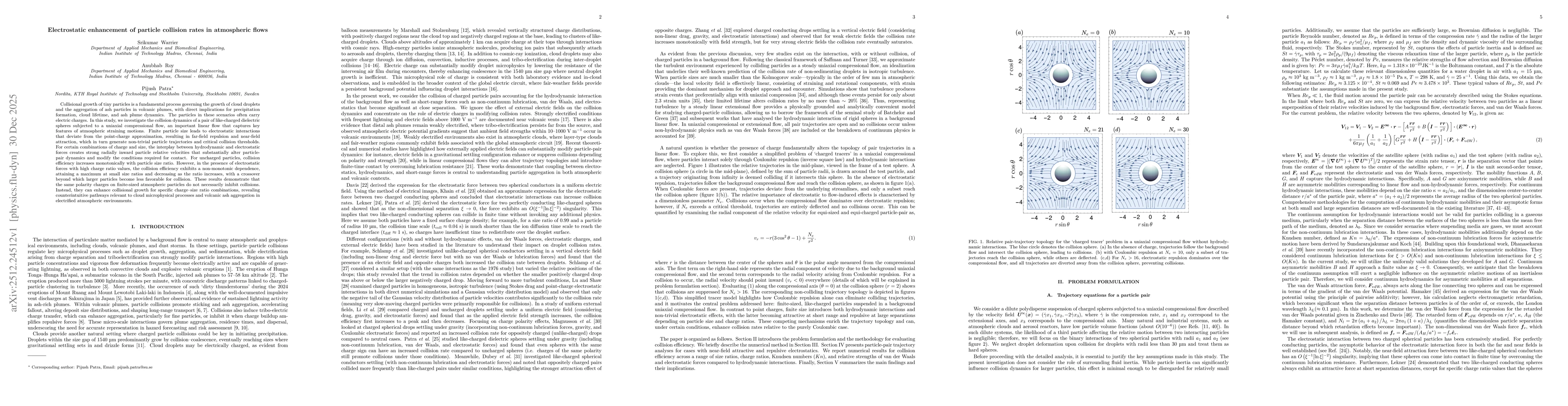 Thumbnail for Electrostatic enhancement of particle collision rates in atmospheric flows