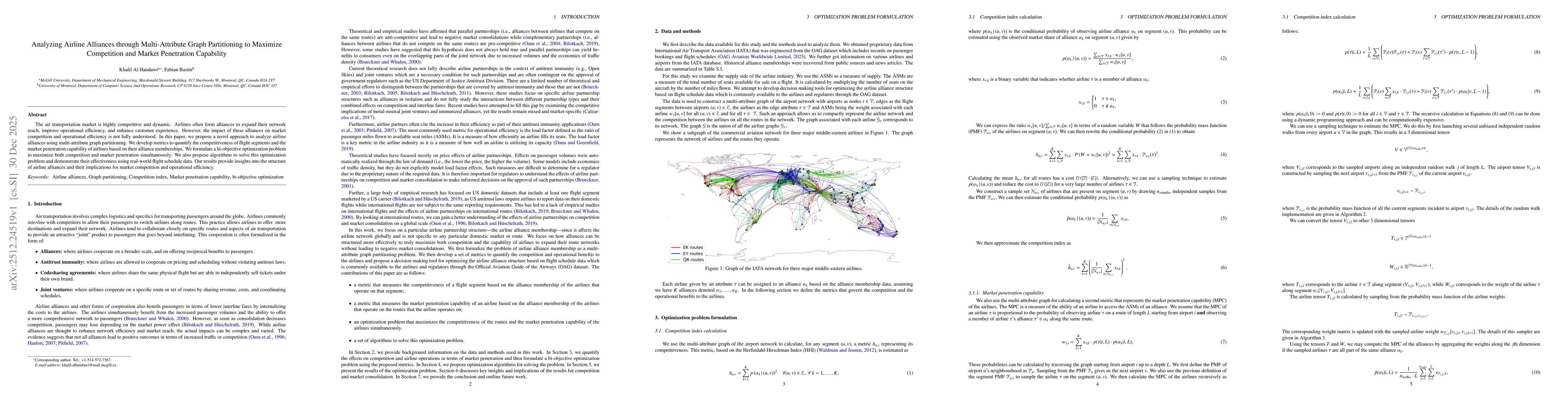 Thumbnail for Analyzing Airline Alliances through Multi-Attribute Graph Partitioning to Maximize Competition and Market Penetration Capability