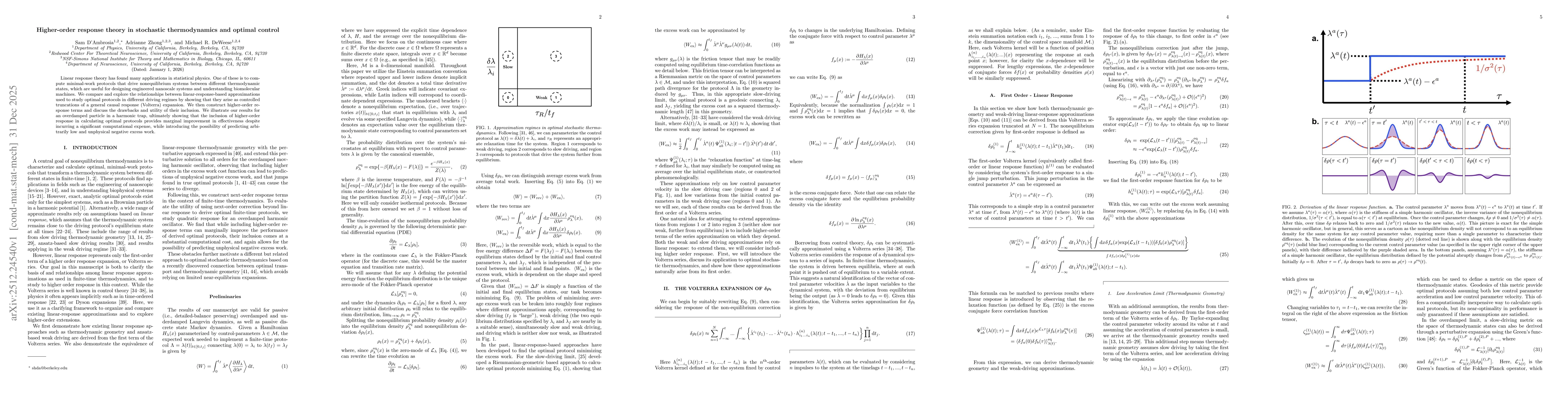 Thumbnail for Higher-order response theory in stochastic thermodynamics and optimal control