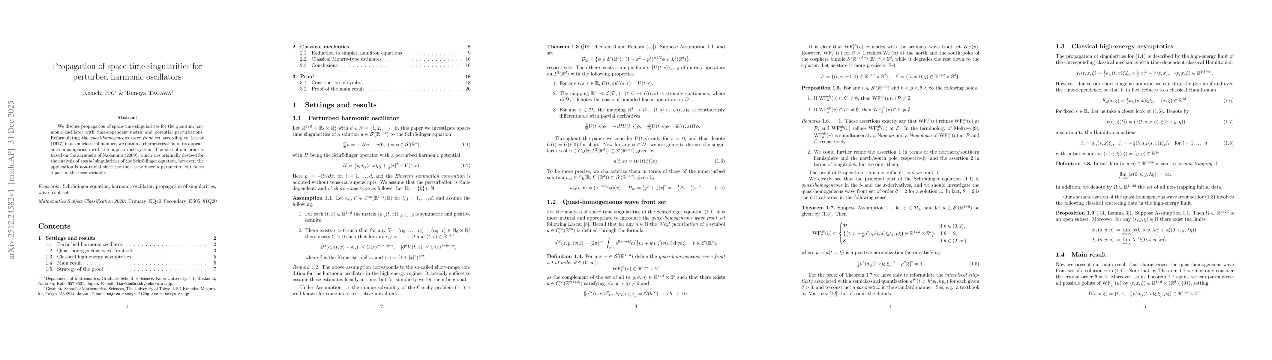 Thumbnail for Propagation of space-time singularities for perturbed harmonic oscillators