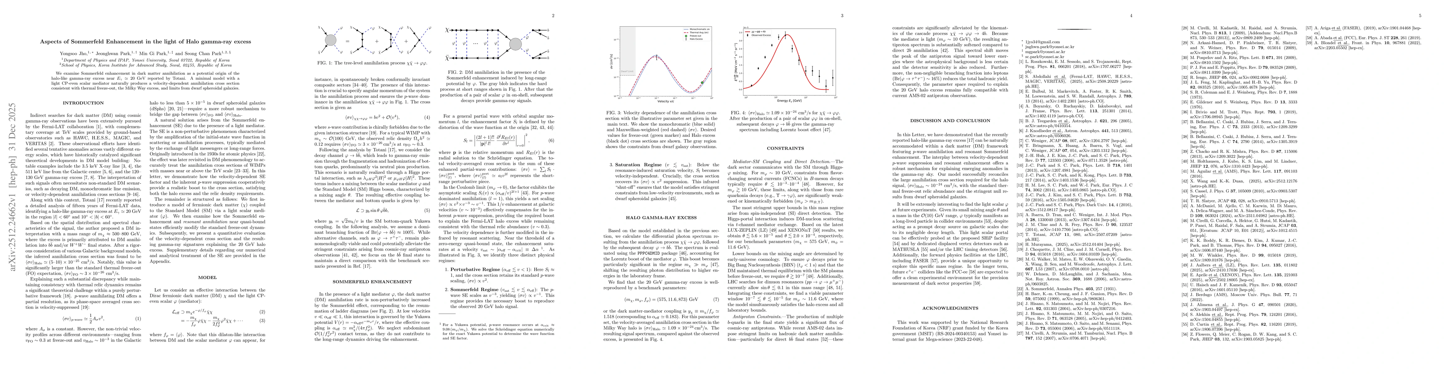 Thumbnail for Aspects of Sommerfeld Enhancement in the light of Halo gamma-ray excess