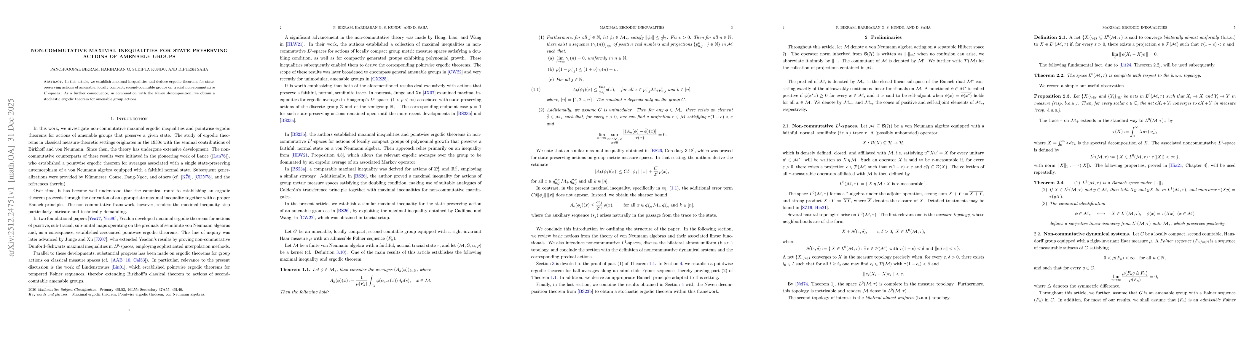 Thumbnail for Non-Commutative Maximal Inequalities for State-Preserving Actions of amenable groups