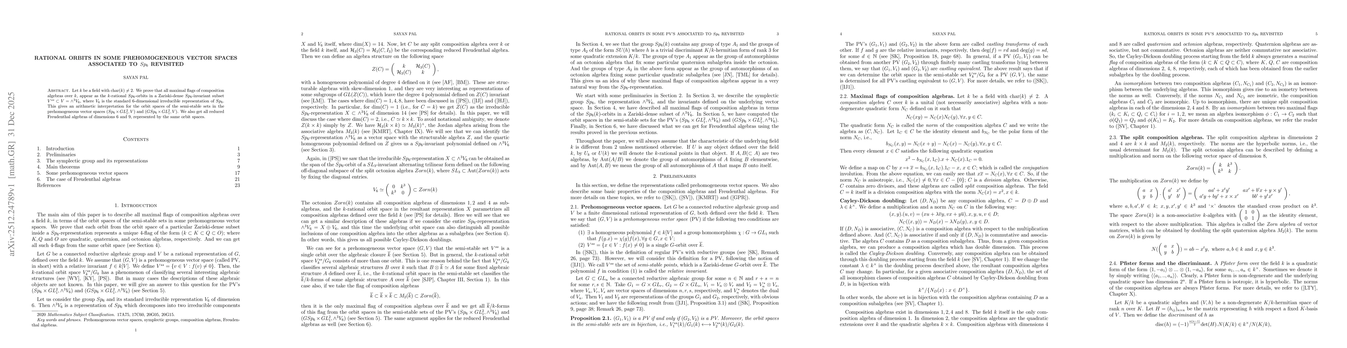 Thumbnail for Rational orbits in some prehomogeneous vector spaces associated to $Sp_{6}$ revisited