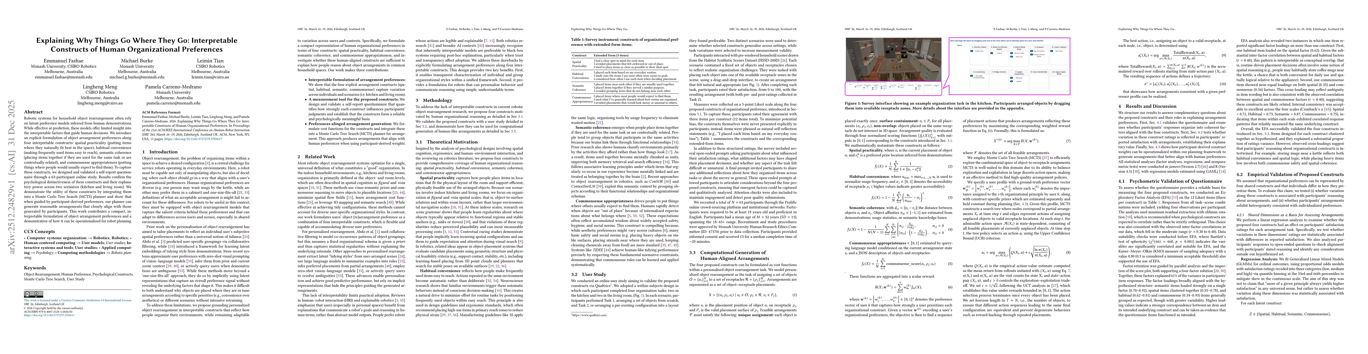 Thumbnail for Explaining Why Things Go Where They Go: Interpretable Constructs of Human Organizational Preferences