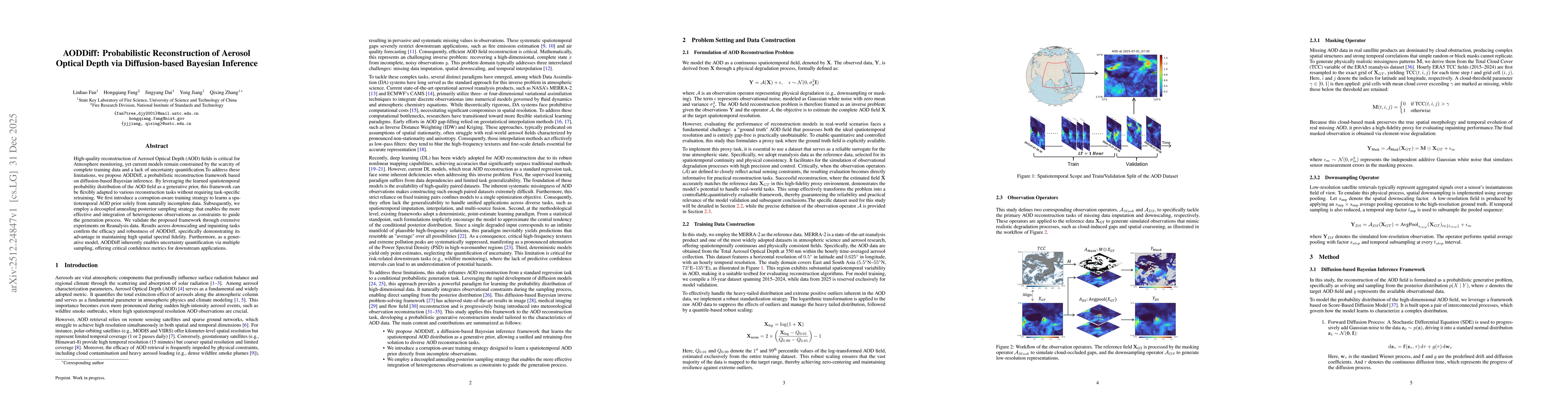 Thumbnail for AODDiff: Probabilistic Reconstruction of Aerosol Optical Depth via Diffusion-based Bayesian Inference