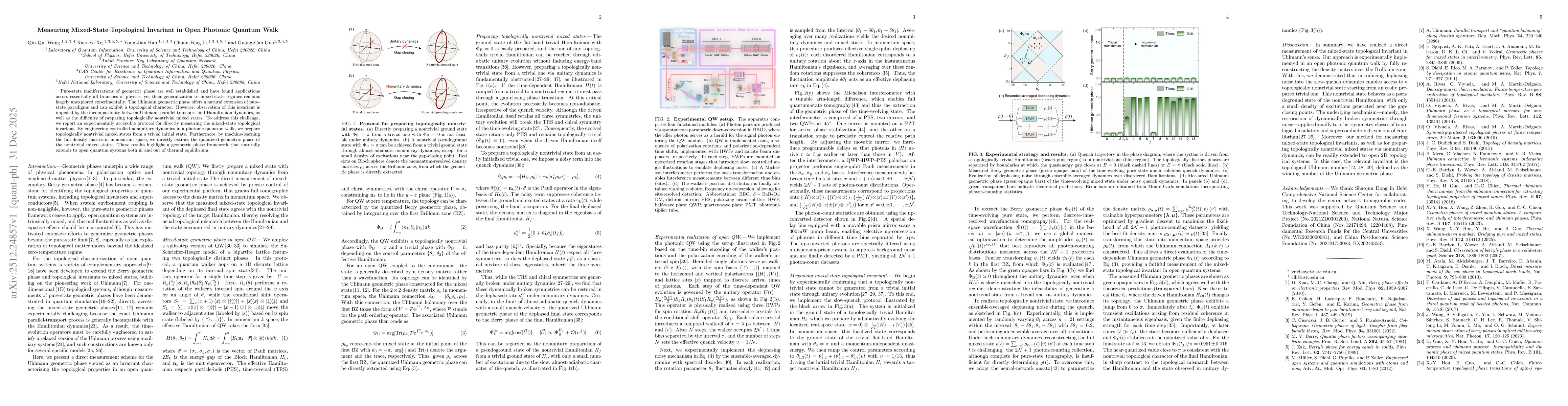 Thumbnail for Measuring Mixed-State Topological Invariant in Open Photonic Quantum Walk