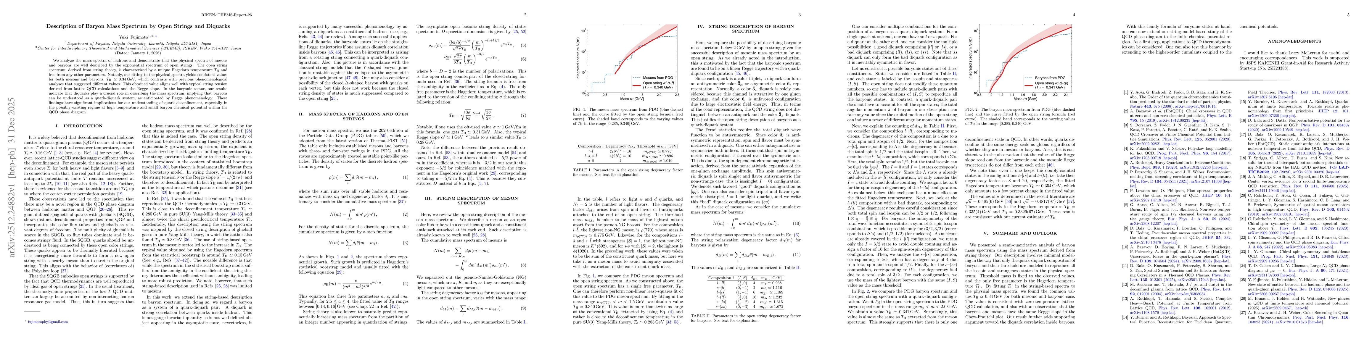 Thumbnail for Description of Baryon Mass Spectrum by Open Strings and Diquarks