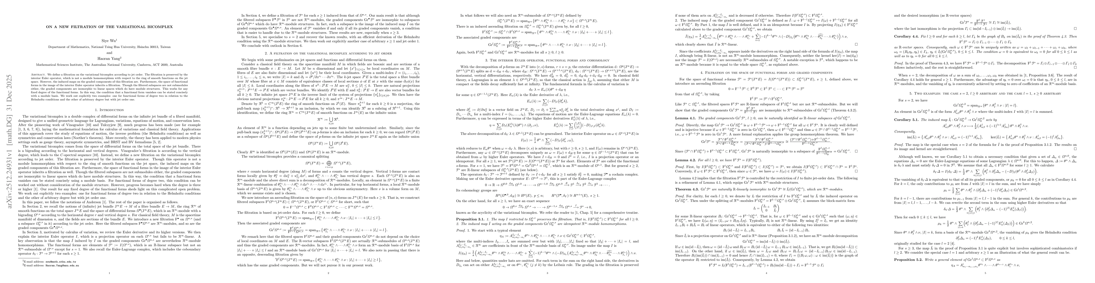 Thumbnail for On a new filtration of the variational bicomplex