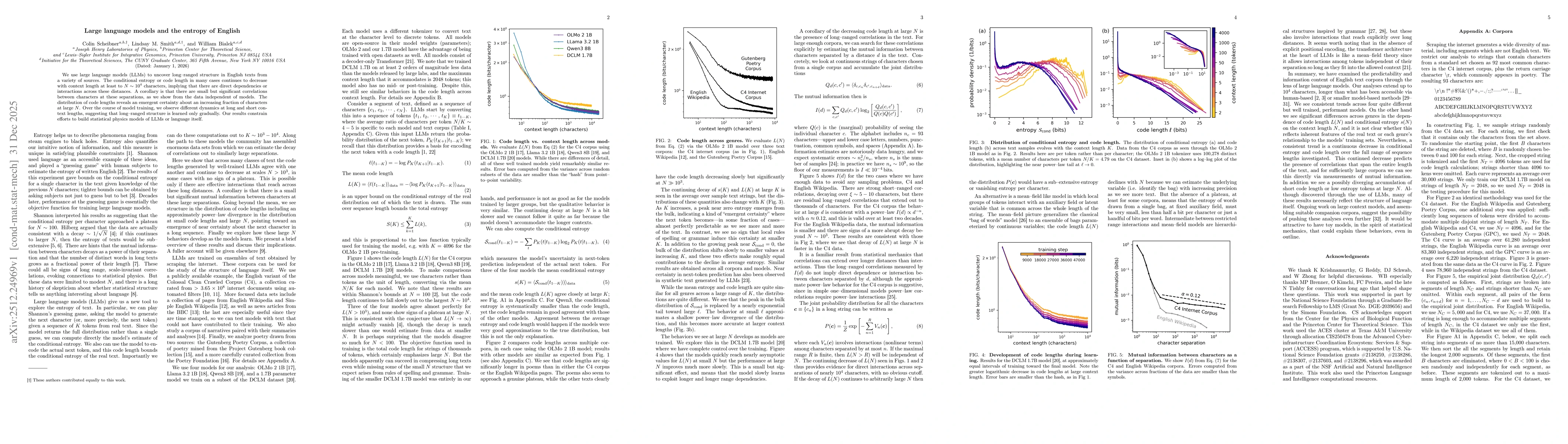 Thumbnail for Large language models and the entropy of English