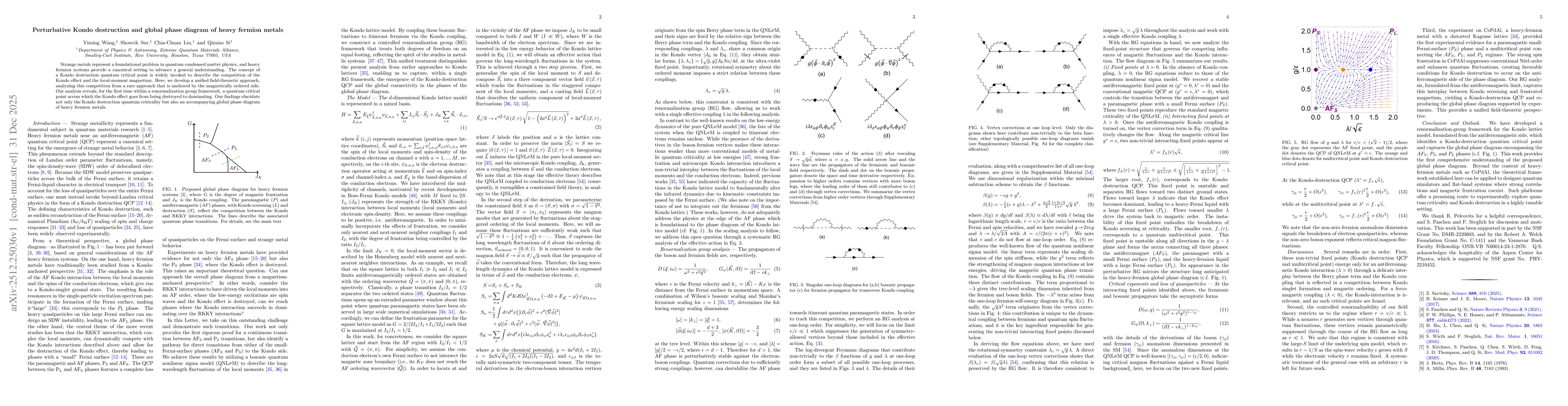 Thumbnail for Perturbative Kondo destruction and global phase diagram of heavy fermion metals