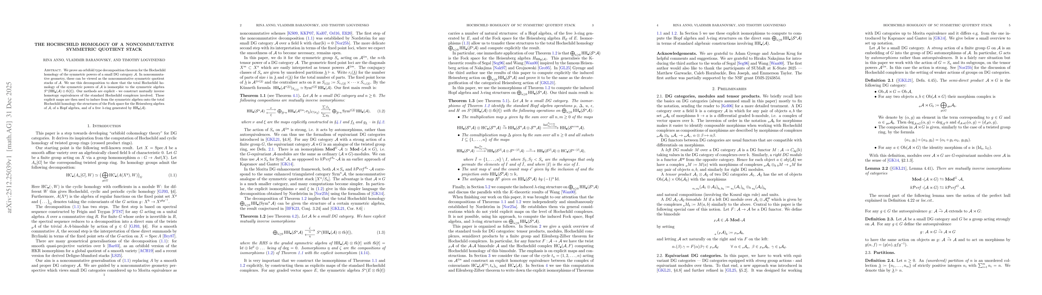 Thumbnail for The Hochschild homology of a noncommutative symmetric quotient stack