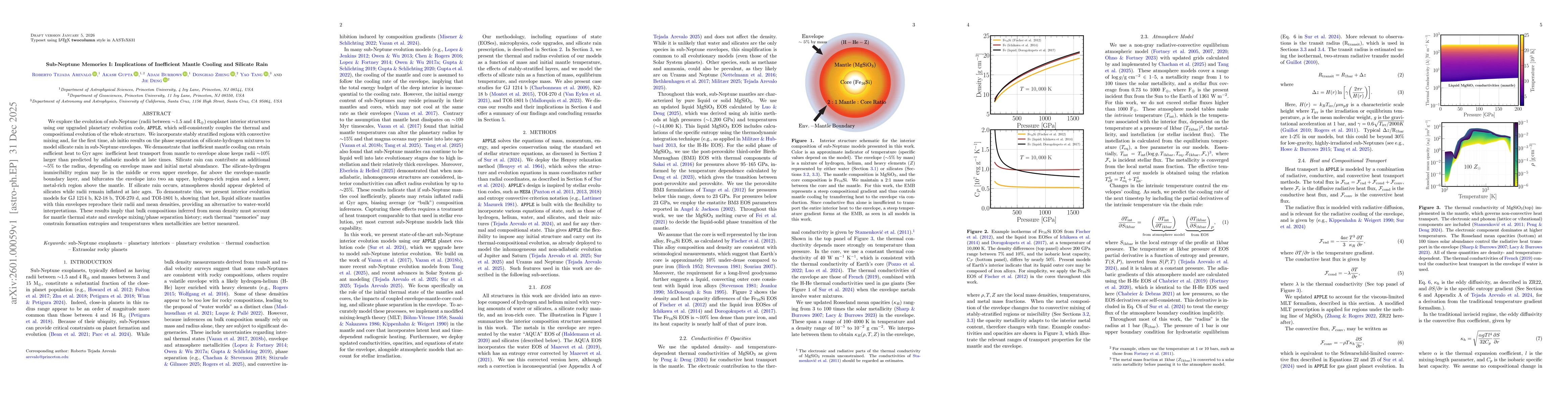 Thumbnail for Sub-Neptune Memories I: Implications of Inefficient Mantle Cooling and Silicate Rain