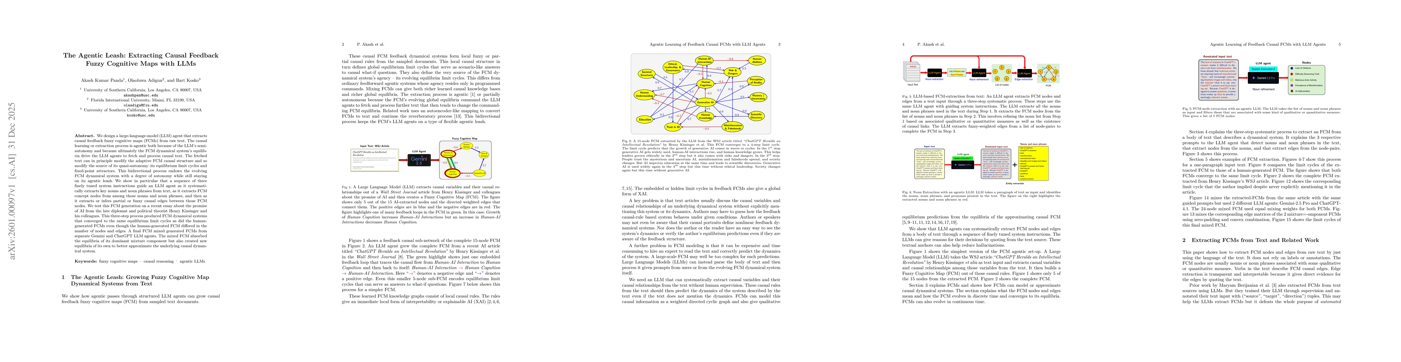 Thumbnail for The Agentic Leash: Extracting Causal Feedback Fuzzy Cognitive Maps with LLMs