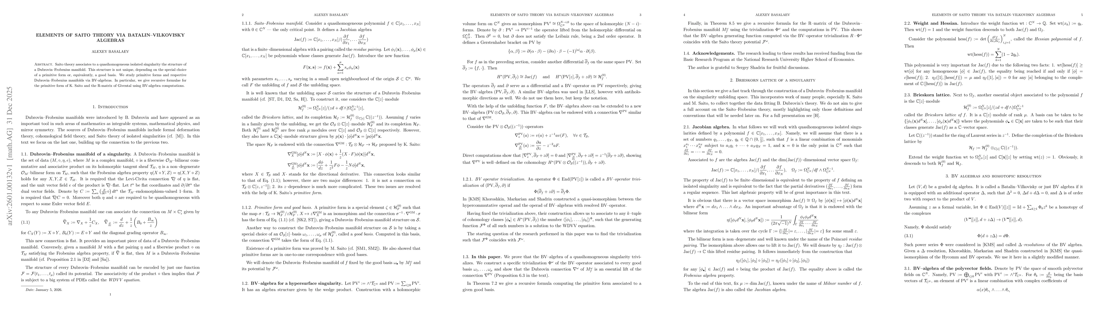 Thumbnail for Elements of Saito theory via Batalin--Vilkovisky algebras