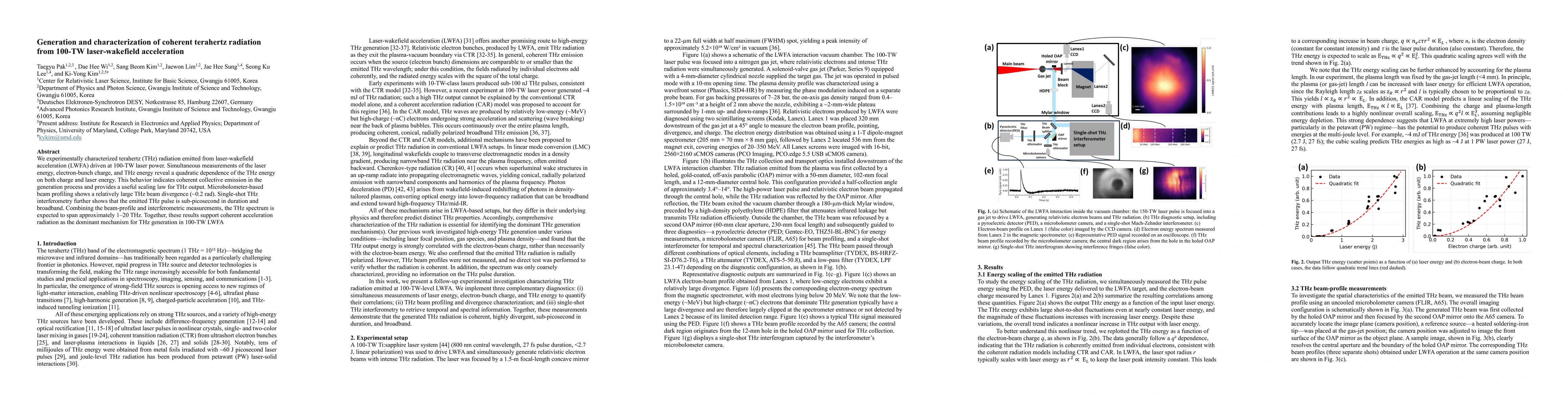 Thumbnail for Generation and characterization of coherent terahertz radiation from 100-TW laser-wakefield acceleration
