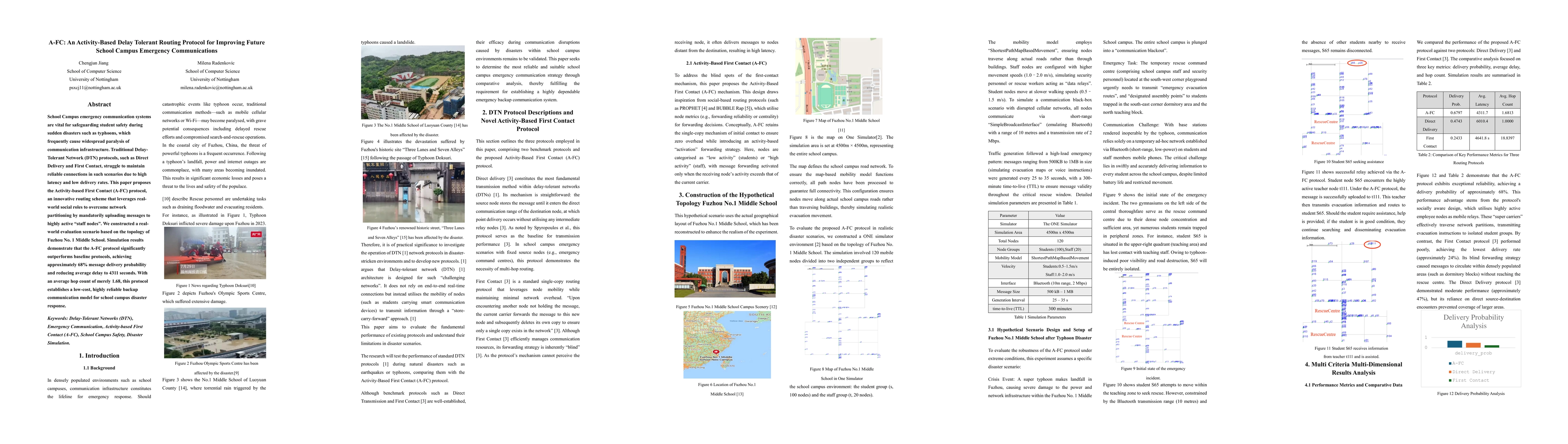 Thumbnail for A-FC: An Activity-Based Delay Tolerant Routing Protocol for Improving Future School Campus Emergency Communications