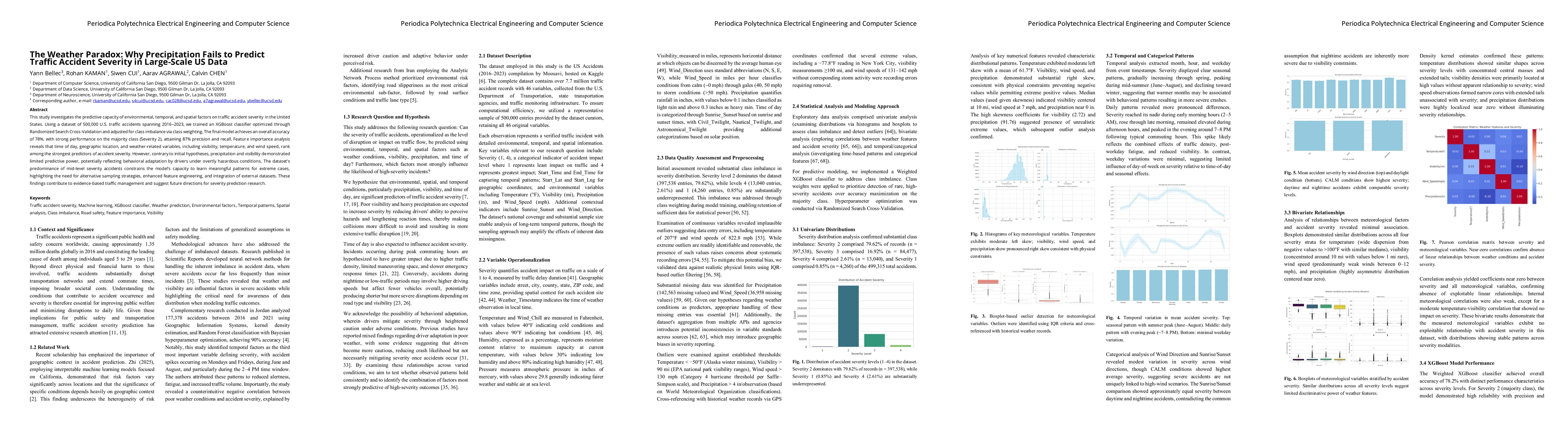 Thumbnail for The Weather Paradox: Why Precipitation Fails to Predict Traffic Accident Severity in Large-Scale US Data