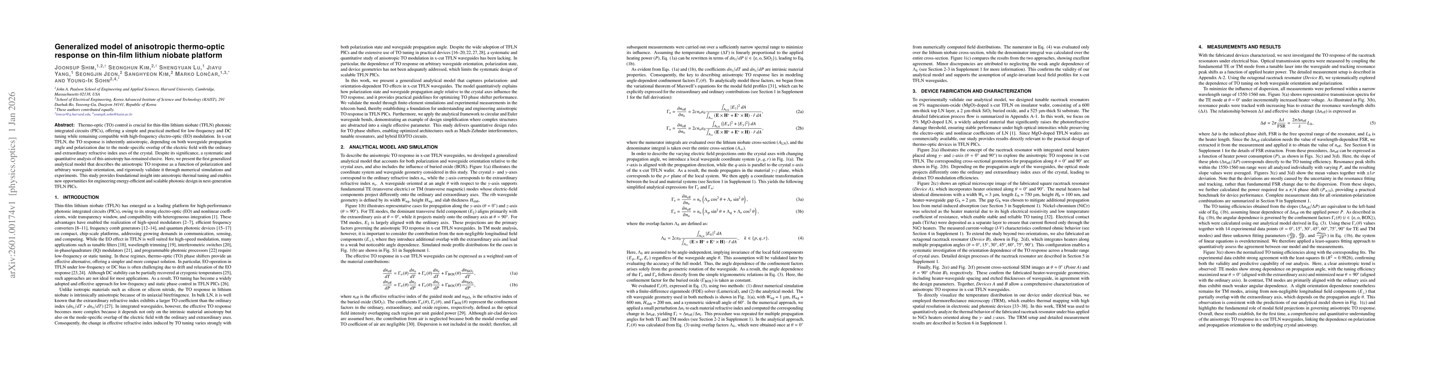 Thumbnail for Generalized model of anisotropic thermo-optic response on thin-film lithium niobate platform