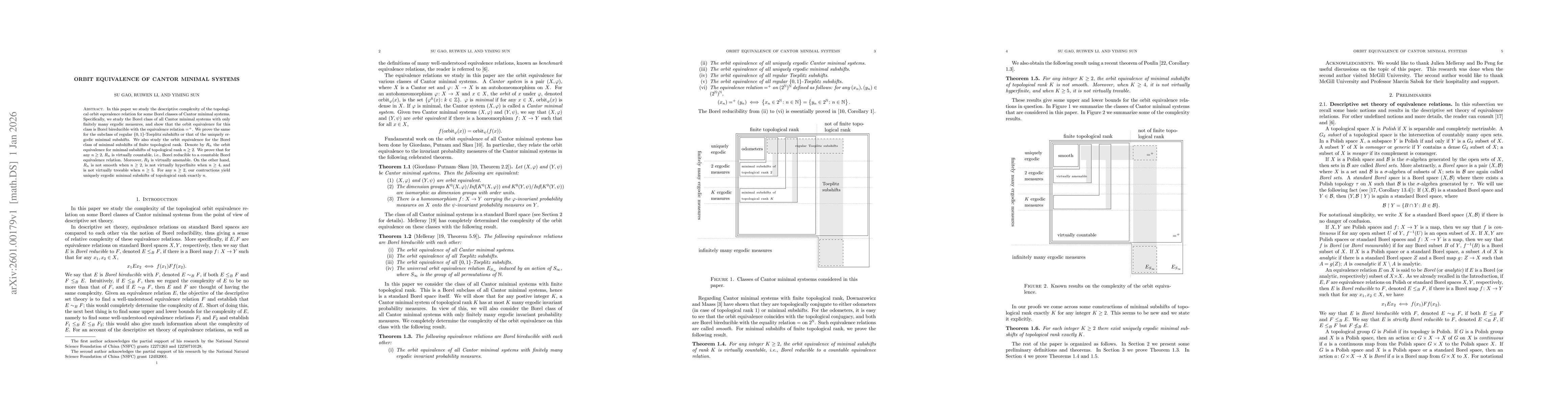 Thumbnail for Orbit equivalence of Cantor minimal systems