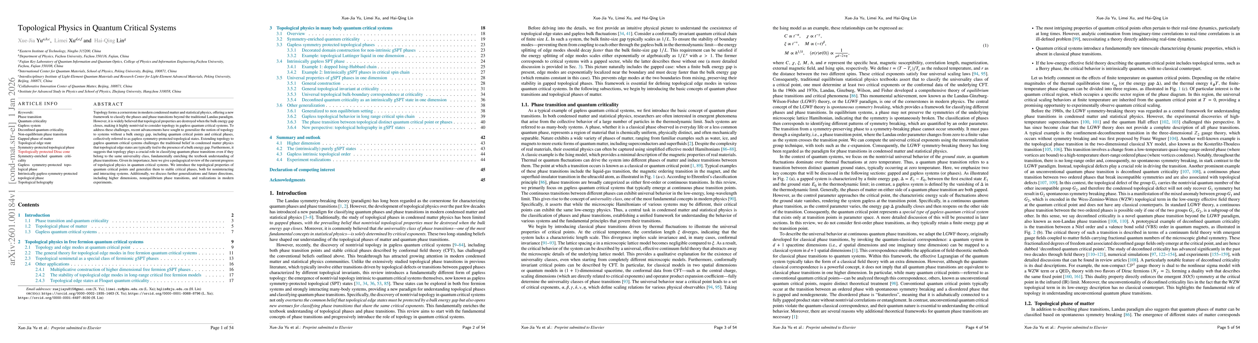 Thumbnail for Topological physics in quantum critical systems