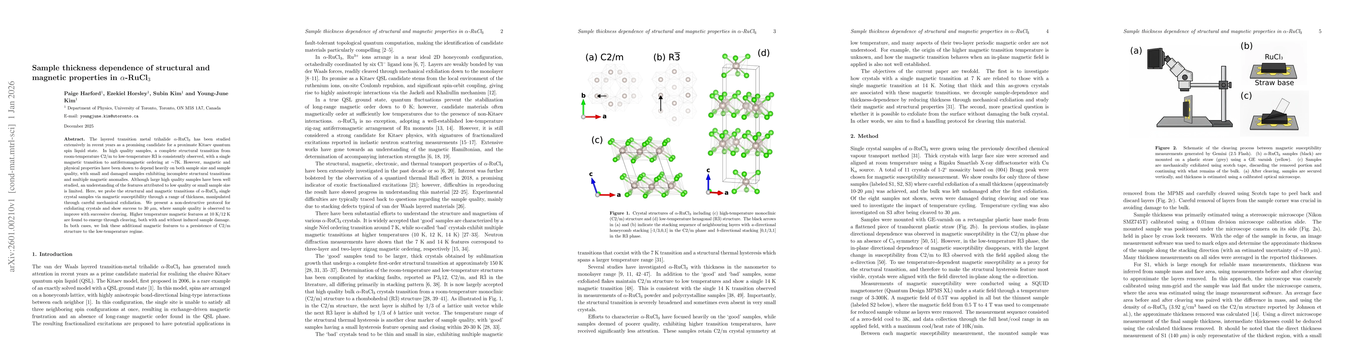 Thumbnail for Sample thickness dependence of structural and magnetic properties in $α$-RuCl$_3$