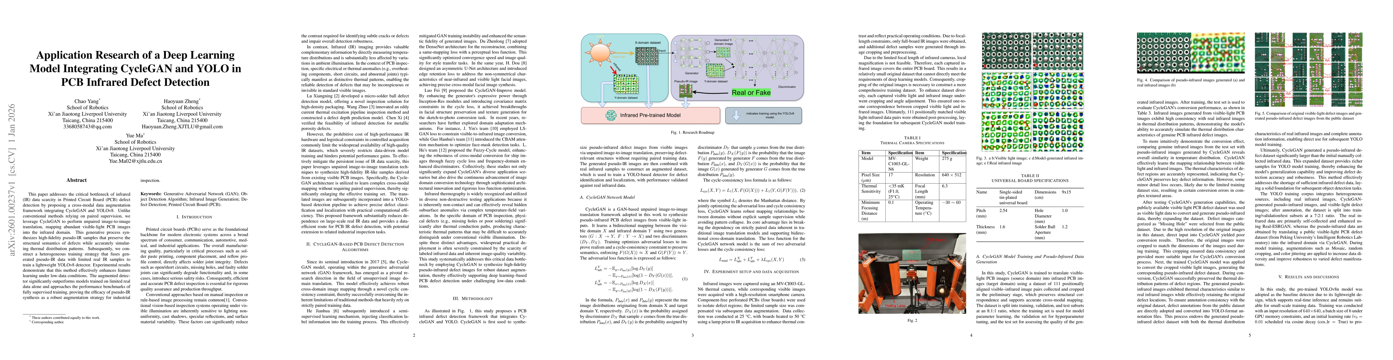 Thumbnail for Application Research of a Deep Learning Model Integrating CycleGAN and YOLO in PCB Infrared Defect Detection