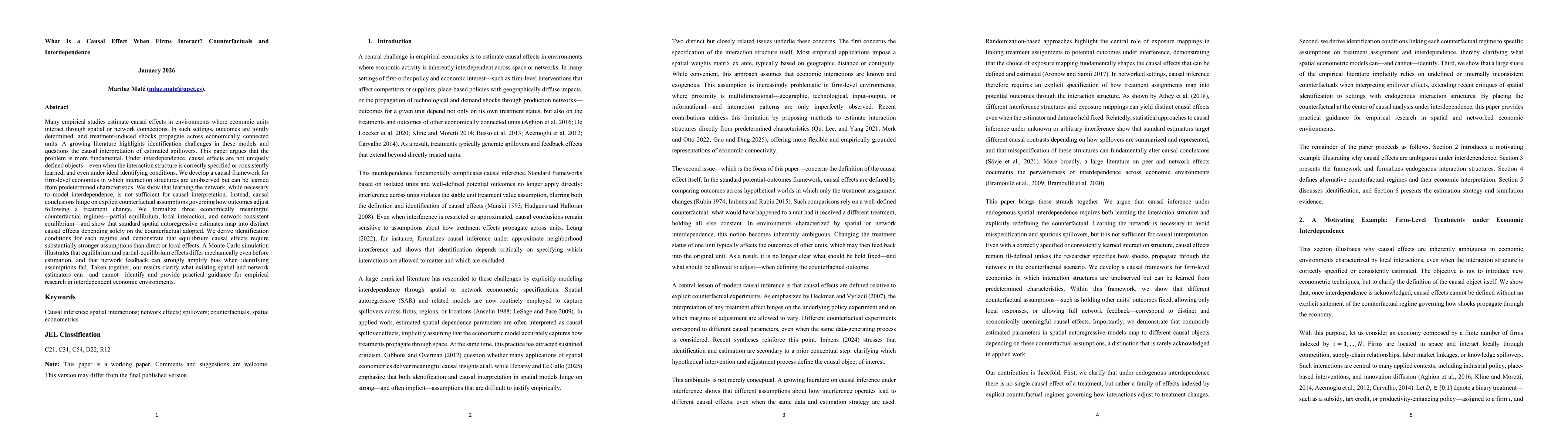 Thumbnail for What Is a Causal Effect When Firms Interact? Counterfactuals and Interdependence