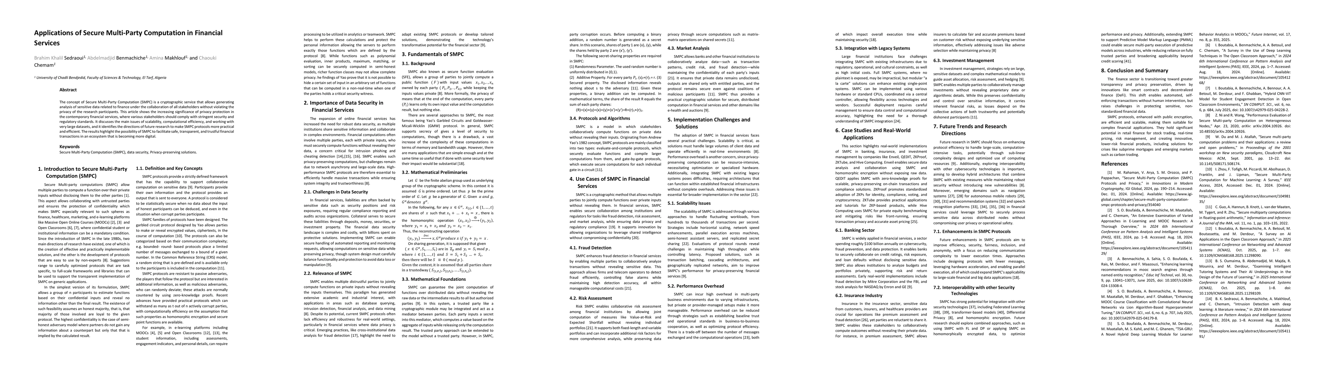 Thumbnail for Applications of Secure Multi-Party Computation in Financial Services