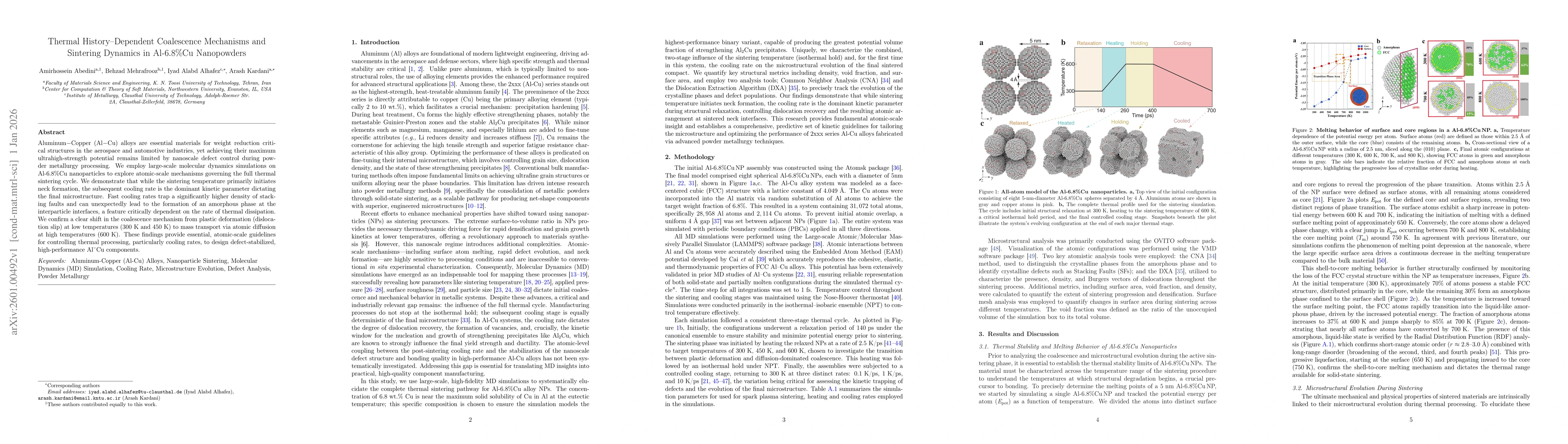 Thumbnail for Thermal History-Dependent Coalescence Mechanisms and Sintering Dynamics in Al-6.8%Cu Nanopowders