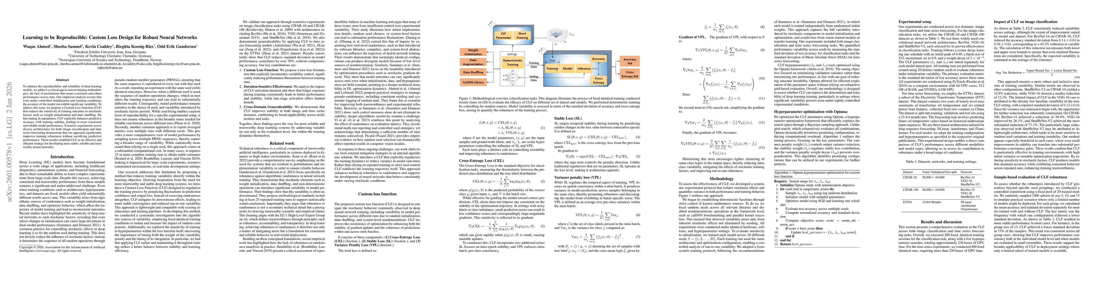 Thumbnail for Learning to be Reproducible: Custom Loss Design for Robust Neural Networks