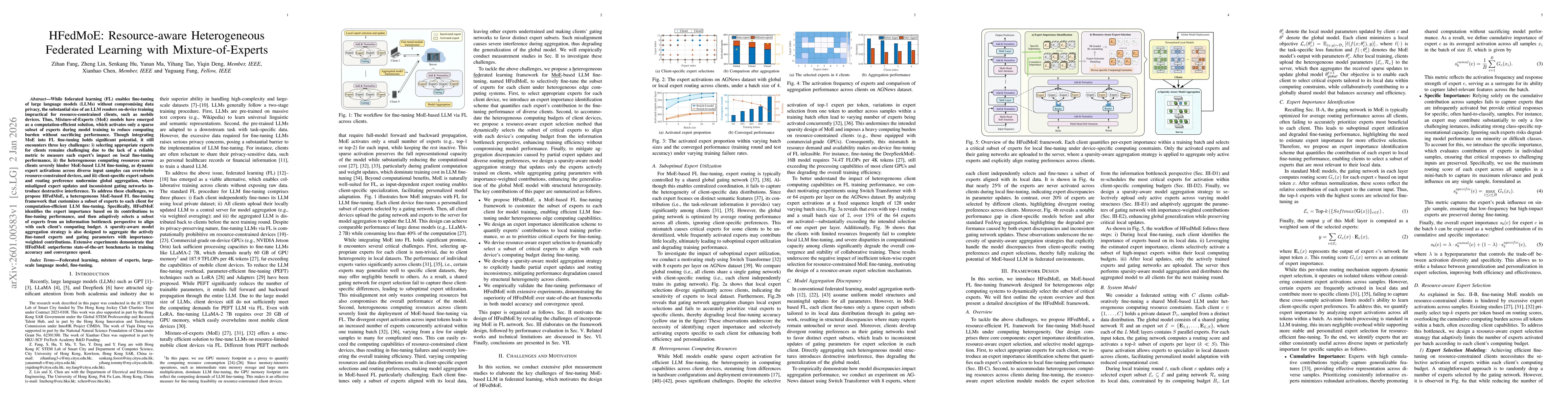 Thumbnail for HFedMoE: Resource-aware Heterogeneous Federated Learning with Mixture-of-Experts
