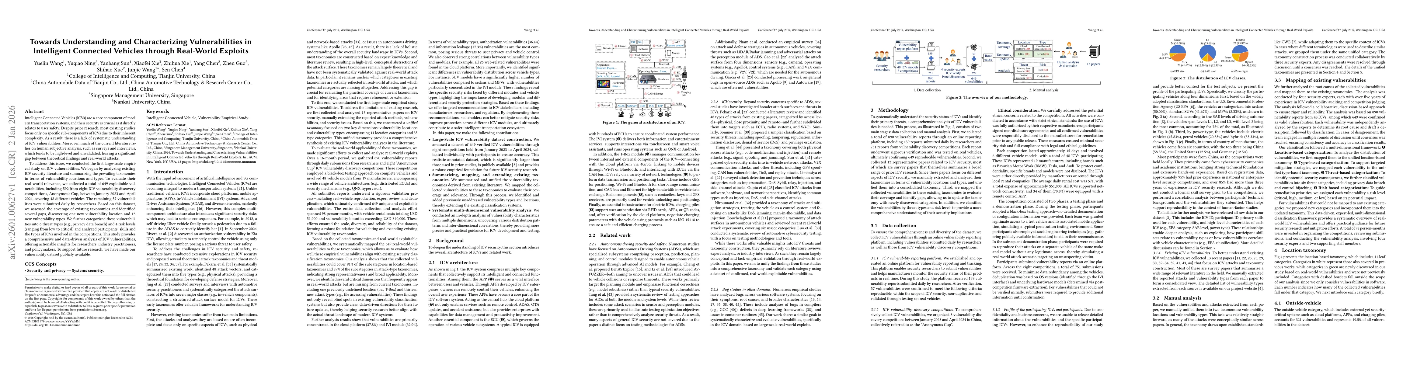 Thumbnail for Towards Understanding and Characterizing Vulnerabilities in Intelligent Connected Vehicles through Real-World Exploits
