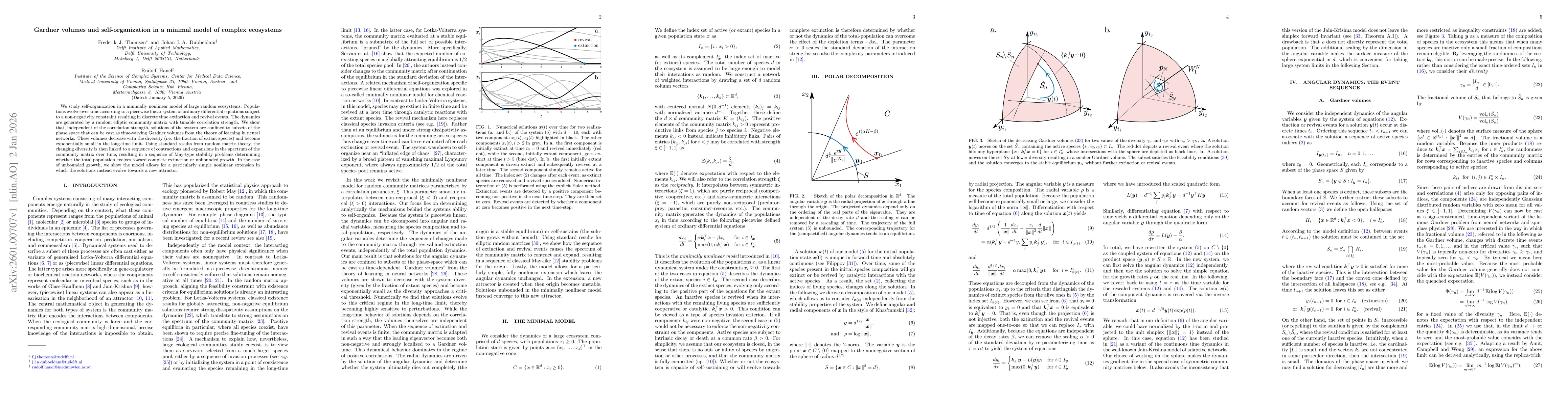 Thumbnail for Gardner volumes and self-organization in a minimal model of complex ecosystems