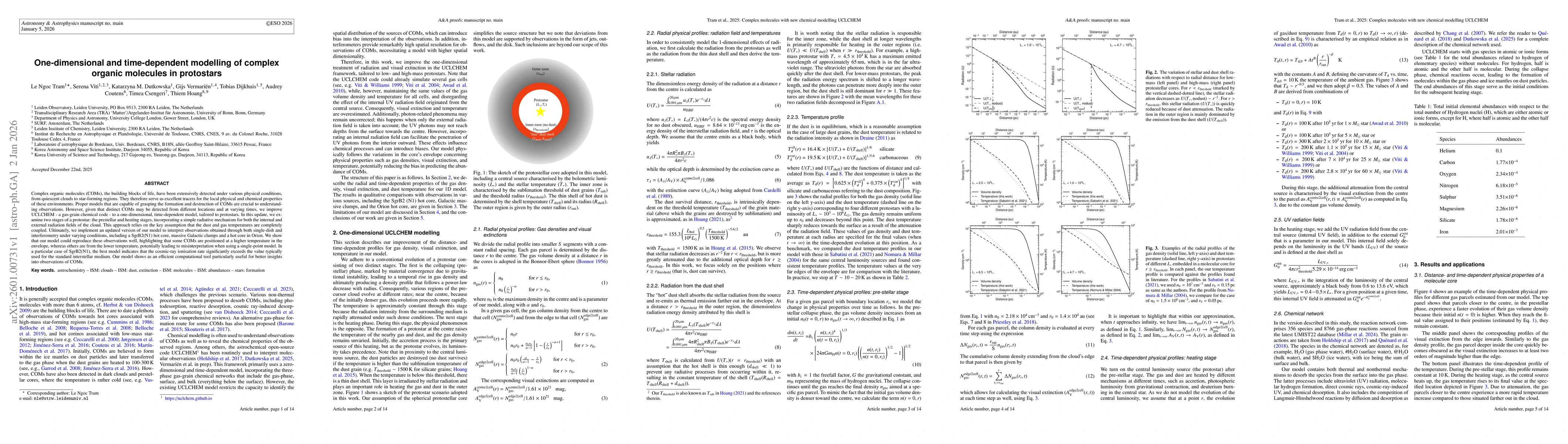Thumbnail for One-dimensional and time-dependent modelling of complex organic molecules in protostars
