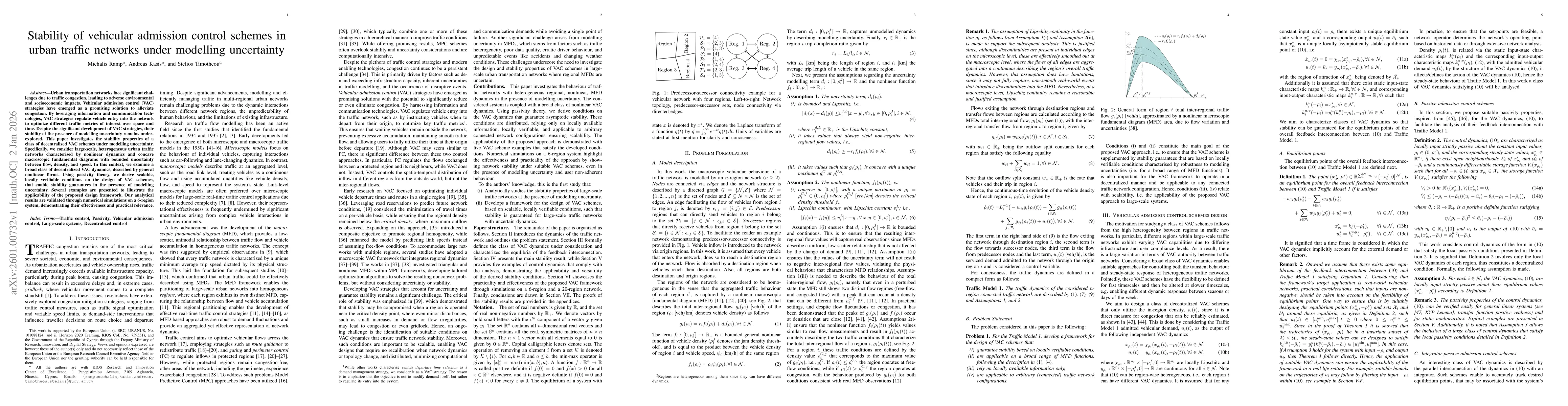 Thumbnail for Stability of vehicular admission control schemes in urban traffic networks under modelling uncertainty