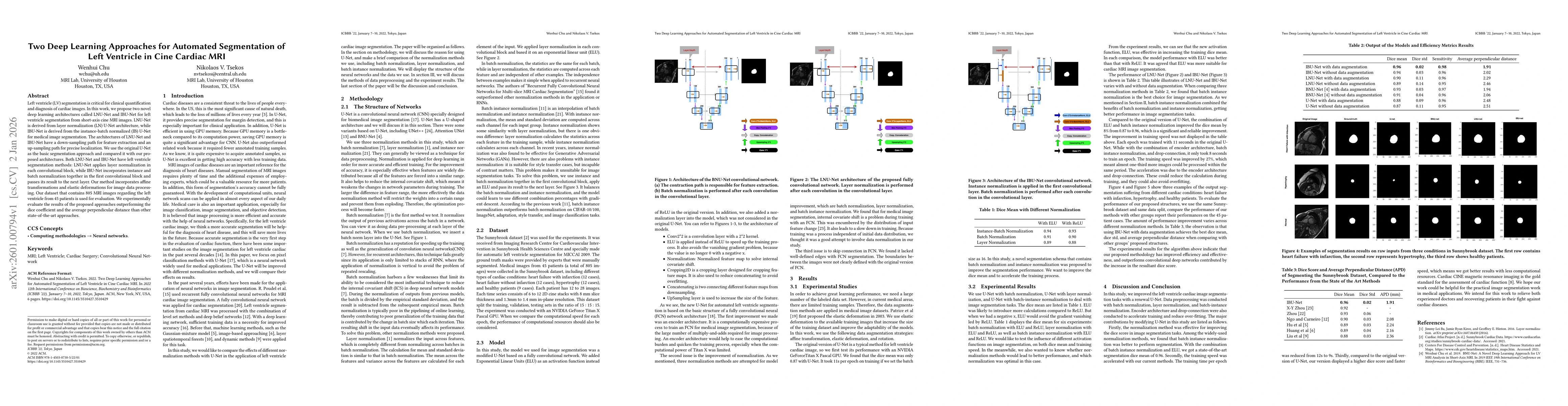 Thumbnail for Two Deep Learning Approaches for Automated Segmentation of Left Ventricle in Cine Cardiac MRI